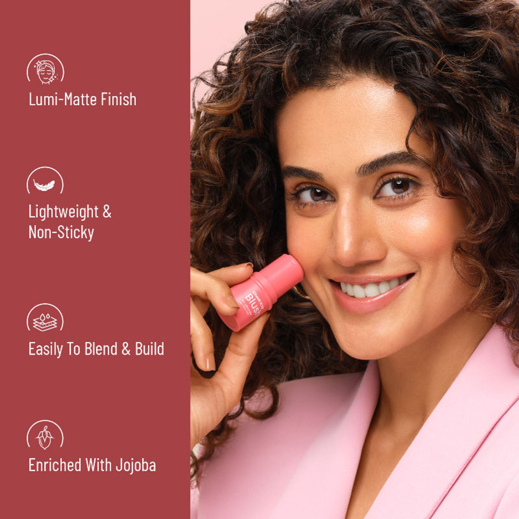 Swiss Beauty Cheek It Up Lumi-Matte Finish Blush - 2 Showstopper