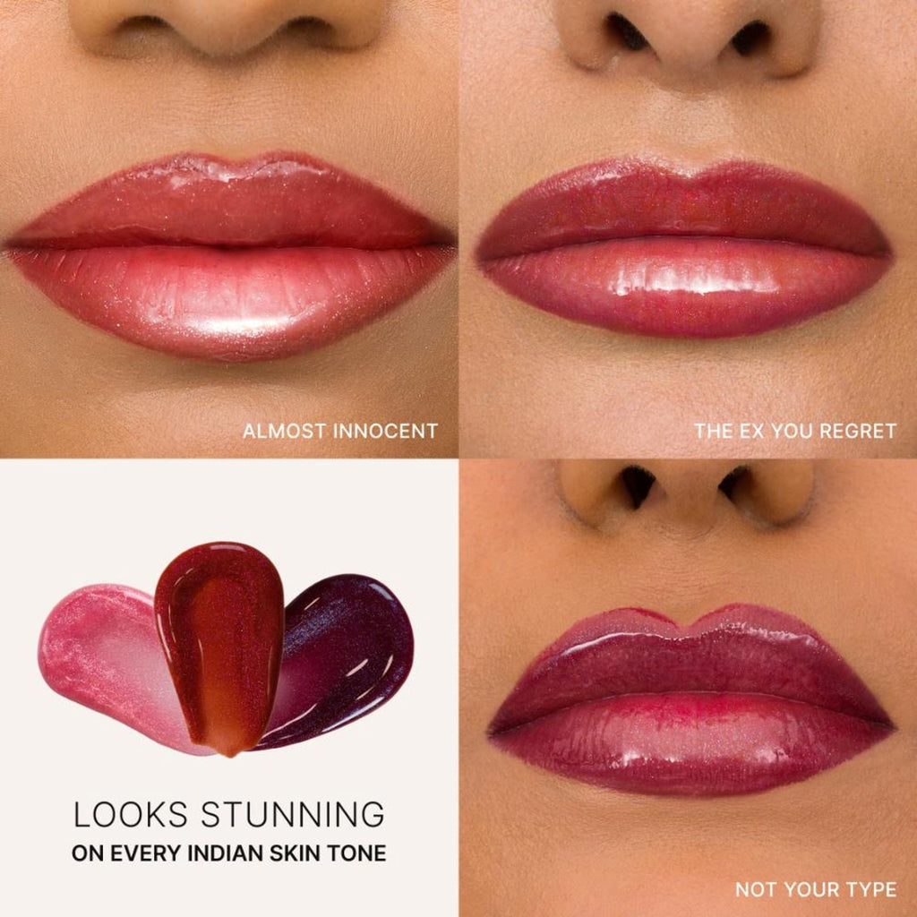 IRIS COSMETICS Talk Glossy To Me! Shimmer Lip Gloss - Brown With Pink - Purple
