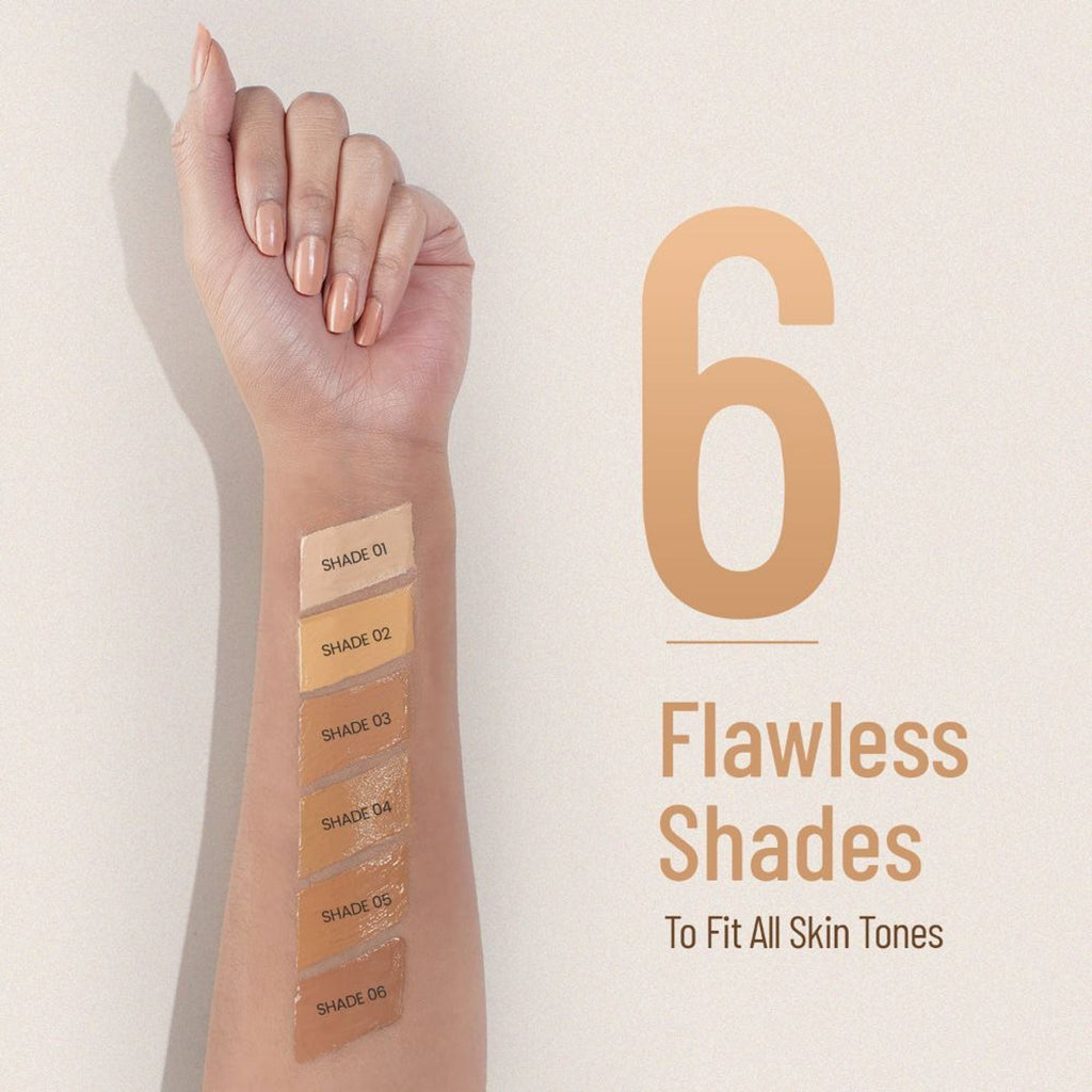Swiss Beauty Airbrush Finish Full Coverage Foundation - 6 Warm Sun