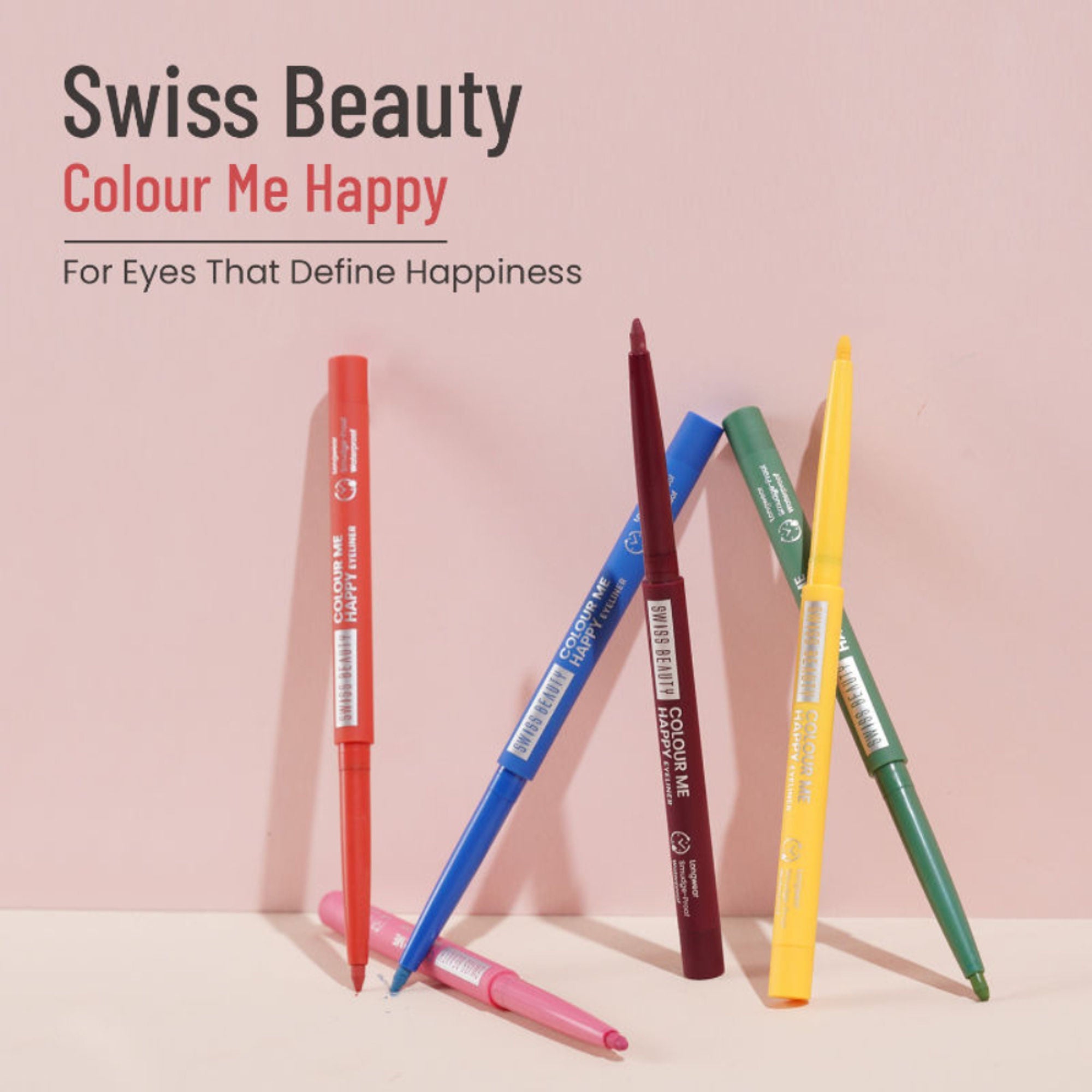 Swiss Beauty Colour Me Happy Eyeliner - Orange Daisy