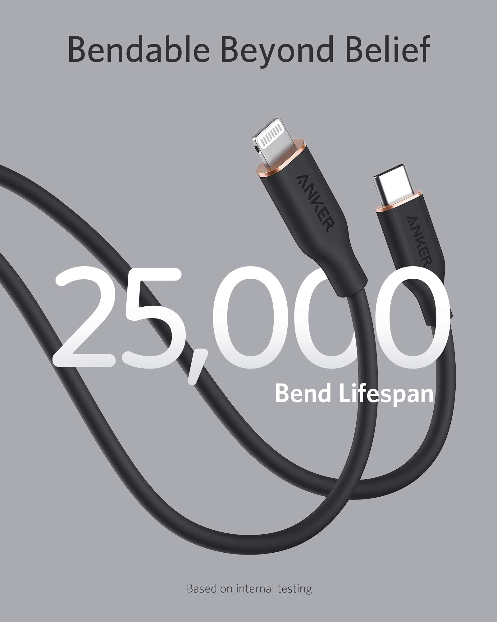 Anker 641 USB-C to Lightning Cable (Flow, Silicone)