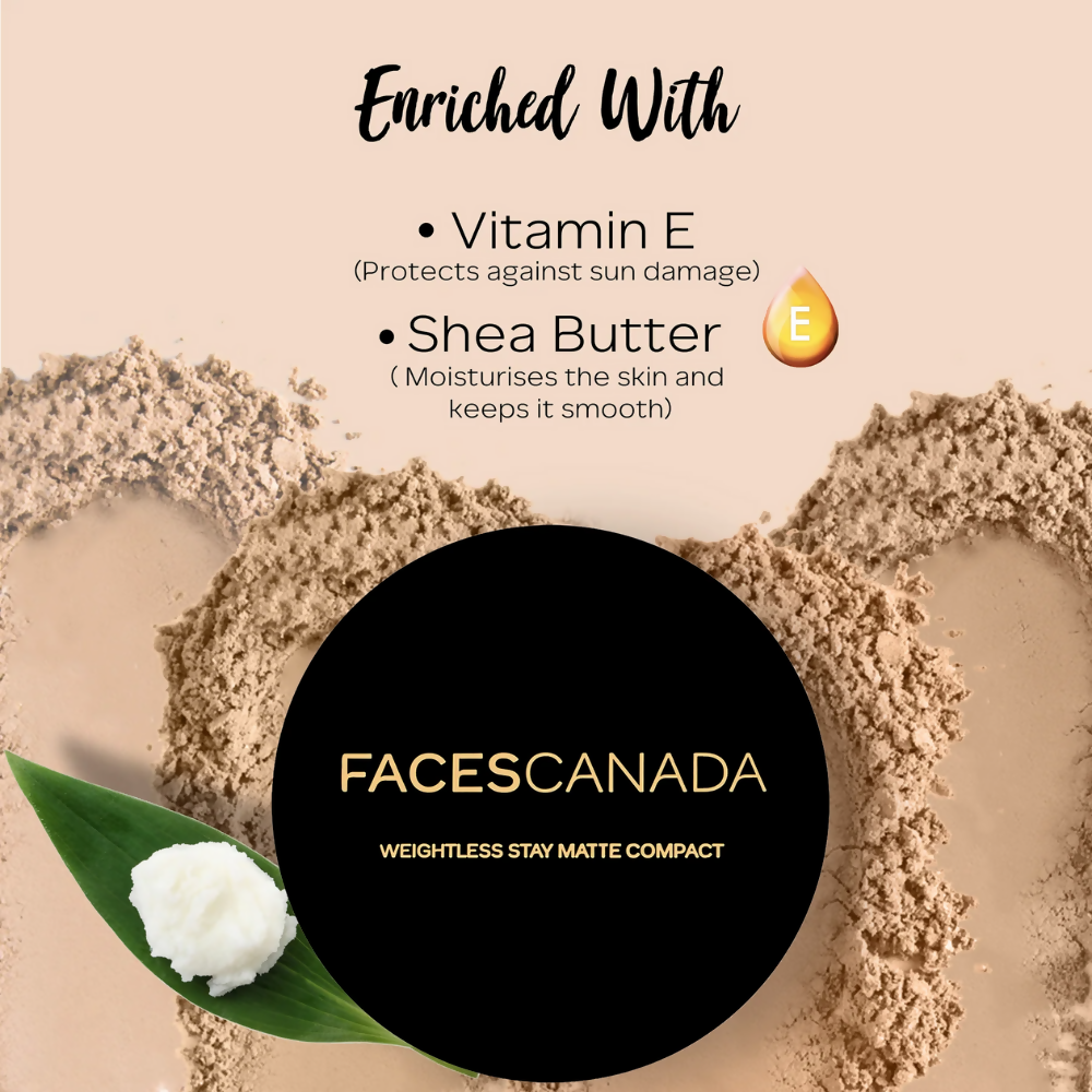 Faces Canada Compact Powder - Face Powder with SPF 20 - Toffee 05