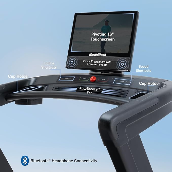 NordicTrack Commercial Series: Premium Foldable Treadmills, Incline & Decline, iFIT Membership Required to Access iFIT Content & Features