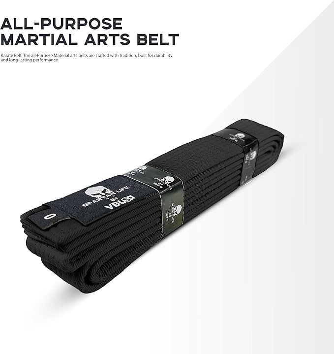 Karate Belt, All-Purpose Martial Arts Belt, Judo, Taekwondo Belt, Durable MMA Color Rank TKD Belt Size 0-6.