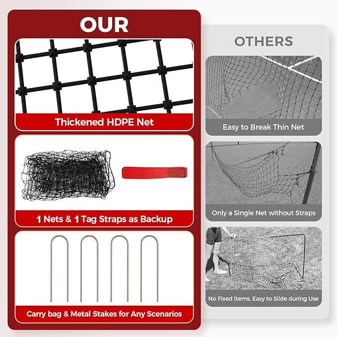 Volleyball Rebounder Net，Portable 7x4 ft Training Equipment for Spike and Smash Practice - 5 Rebound Angles Custom Target Area for Volleyball Sports Training