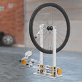 Bicycle Wheel Truing Stand, Professional Bike Wheel Repair Bracket with 3 Guages for 10-29 inch Wheels, Adjustable Rim Width