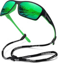 STORYCOAST Polarized Sports Sunglasses for Men Women Unbreakable Frame Cycling Fishing Driving