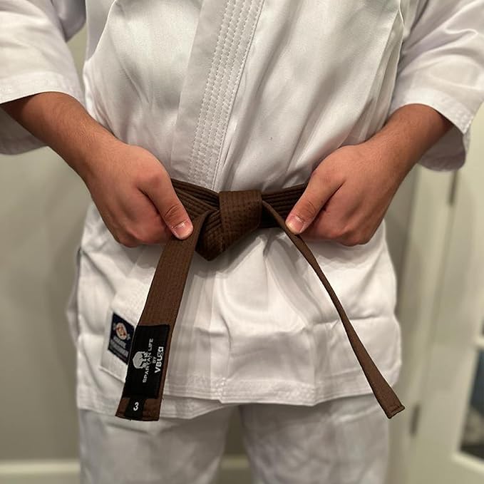 Karate Belt, All-Purpose Martial Arts Belt, Judo, Taekwondo Belt, Durable MMA Color Rank TKD Belt Size 0-6.