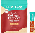 Further Food Chocolate Collagen Peptides Powder Stick Packs, Grass-Fed Pasture-Raised Hydrolyzed Type 1 & 3 Protein, Gut Health + Joint, Hair, Skin, Nails, Paleo Keto Sugar-Free 9.74 oz