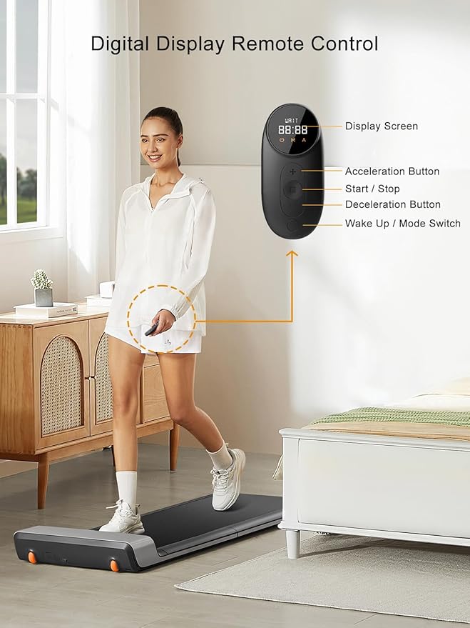 WALKINGPAD Foldable Walking Pad Treadmill for Home Office, Under Desk Treadmill with Adaptive Speed Control, Compact Design for Small Spaces, No Assembly Needed