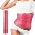 60 Meters Rose Red Osmotic Plastic Body Wrap, Workout and Sweat Enhancer Stomach Wrap Body Wrap Film Applicator Power Wrap(1 Rolls)