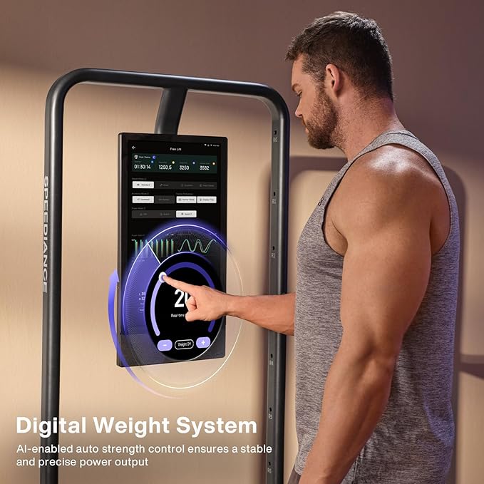Home Gym, Smart AI-Powered Multi-Functional Smith Machine for Full Body Strength Training, All-in-one Gym Equipment, Digital Weight System, Workout Station, Squat Rack, Gym Monster 2