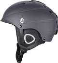 VANRORA Ski Helmet, Snowboard Helmet for Men & Women, Climate Control Venting, Dial Fit, Goggles Compatible, Removable Fleece Liner and Ear Pads, Safety-Certified