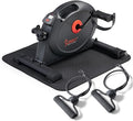 Sunny Health & Fitness Smart Under-Desk Bike Exerciser, Low-Impact Cardio Cycling Equipment for Home/Office, Mini Paddler for Arm/Leg Mobility Training, Free SunnyFit App Connect, Optional Motorized