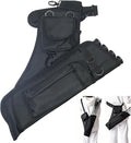 Archery Hip Quiver for Arrows with 4 Arrow Tubes Arrow Holder, Pockets for Accessories and Waist Belt