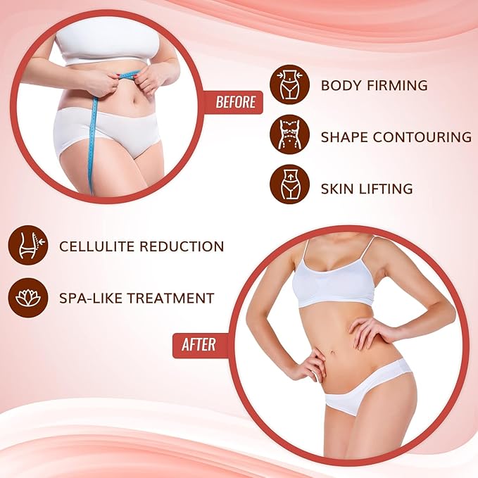 All Natural Moisturizing Body Applicator – Easy to Use Body Wrap -Anti Cellulite Solution- Firming Toning Tummy Wrap (6 WRAPS)