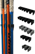 Wall Mount Hockey Stick Holder | Ice Hockey Stick Organizer (Black, 3 Stick Wall Mount)