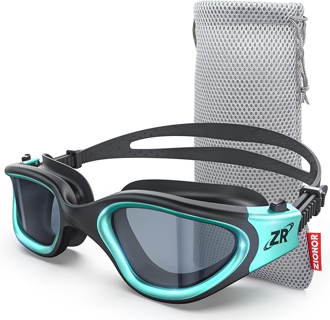 ZIONOR Swim Goggles, G1 MAX Polarized Anti-Fog Swimming Goggles for Men Women