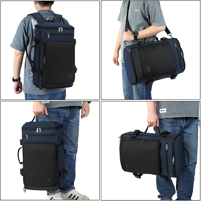 Kalesi Gym Duffle Bag Backpack 4-Way Waterproof with Shoes Compartment for travel Sport Hiking laptop