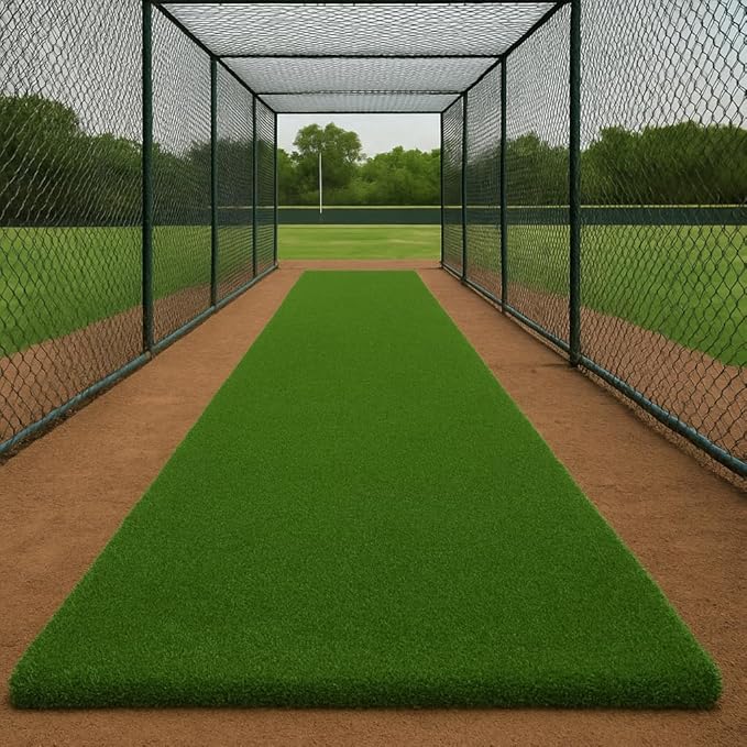 Ottomanson Artificial Turf Golf Hitting Mat 2' x 6'6" Indoor/Outdoor Waterproof Synthetic Fake Grass for Putting Practice Baseball Football Sports Gym Backyard, Custom Size 2' up to 30'