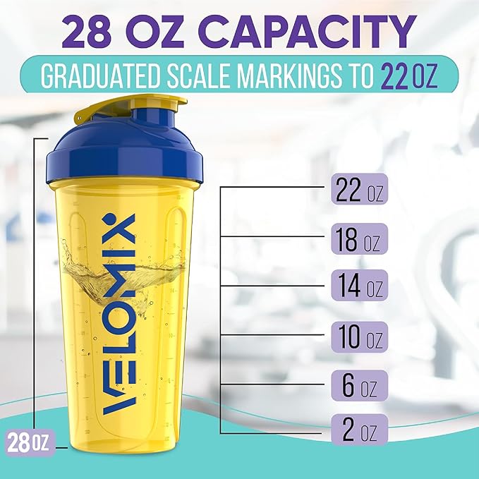 '-2 Pack- 28 oz Protein Shaker Bottles for Protein Mixes - 2x Wire Whisk | Leak Proof Shaker Cups for Protein Shakes | Protein Shaker Bottle Pack (Stand Strong Pack)