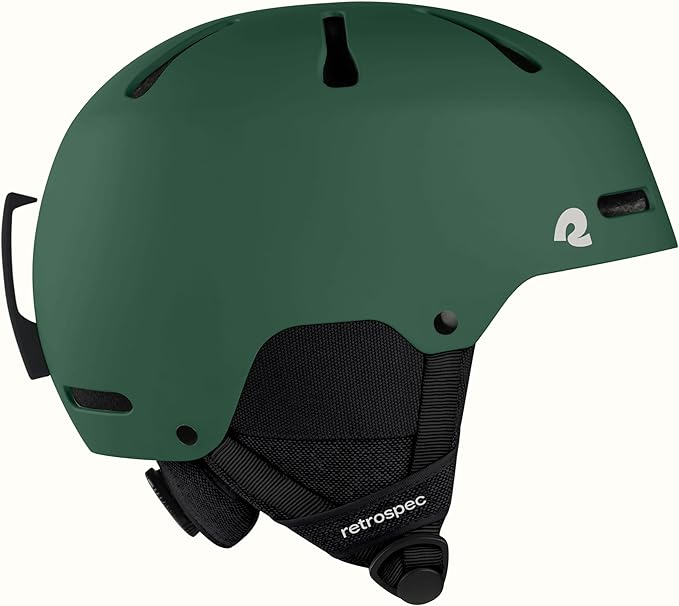 Retrospec Comstock Ski Helmet - Snowboard Helmet for Adults & Youth - Adjustable Fit Snow Helmet with Protective Shell and Breathable Vents for Men, Women, Boys & Girls