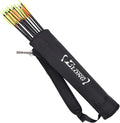 YLS Archery Hip and Back Quiver for Arrows - Black Arrow Quiver for Kids and Adults - Adjustable Arrow Holder with a Padded Strap and Belt Clip - Archery Accessories for Field and Practice