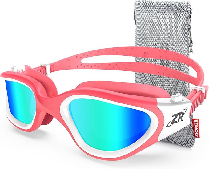 ZIONOR G1 Polarized Swimming Goggles for Unisex Adult Women Anti Fog 100% Anti UV Diving Goggles