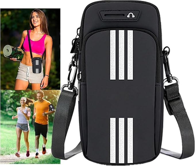 Running Armband, Cell Phone Purse Small Crossbody Bags for Women Men Kids Pouch for iPhone 15/14/13 pro/Plus/xs/xr/xs max, Galaxy S22 Ultra and More