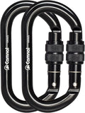 Heavy Duty Carabiner, 25kn(About 5620 lbs) Oval Carabiner Clip O-Shape Rock Climbing Carabiner Lightweight Caribeener for Climbing, Mountaineer, Aerial Work