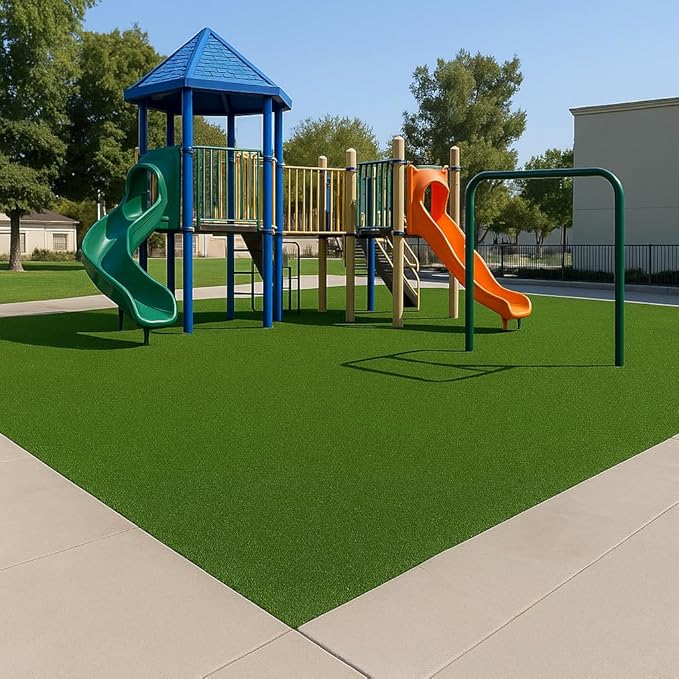 Ottomanson Artificial Turf Golf Hitting Mat 6'6" x 15' Indoor/Outdoor Waterproof Synthetic Fake Grass for Putting Practice Baseball Football Sports Gym Backyard, Custom Size 2' up to 30'