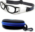 BLUE CUT Safety Basketball Goggles For Kids for Outdoor Sports Activities Anti Fog Replaceable to Prescription Lenses