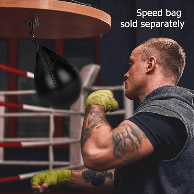 Boxerpoint Speed Bag Swivel Kit - Small Silver 360° - Mounting Hardware & Swivel Clip for Boxing Equipment