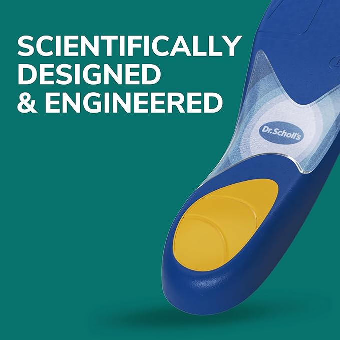 Dr. Scholl's Prevent Pain Protective Insoles, Protect Against Foot, Knee, Lower Back Pain, Promote Foot Health & Wellness, Trim to Fit Insert, Men Shoe Size 8-14, 1 Pair