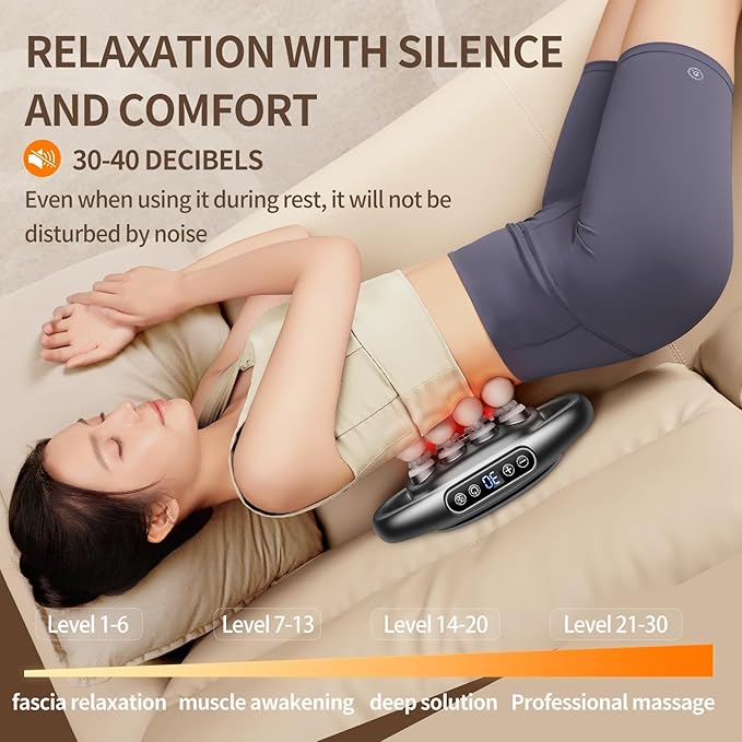 VTT 16-Head Massage Gun Set, Deep Tissue Percussion Massager with 3 Modes & 30 Intensities,Quiet Muscle Massage Gun for Back,Shoulders, Legs, Foot, Body Muscle Pain Relief