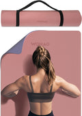 Extra Thick 8mm Yoga Mat, 72"x28" Non Slip Exercise Mat, Reversible 2-Sided Dual Color Premium POE Material, with Carrying Strap for Yoga, Pilates, Home Gym