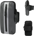 Running Phone Holder Armband, iPhone Arm Bands for Exercise, Running Arm Bands for Cell Phone, Phone Purse Cell Phone Holder for Walking (Grey)