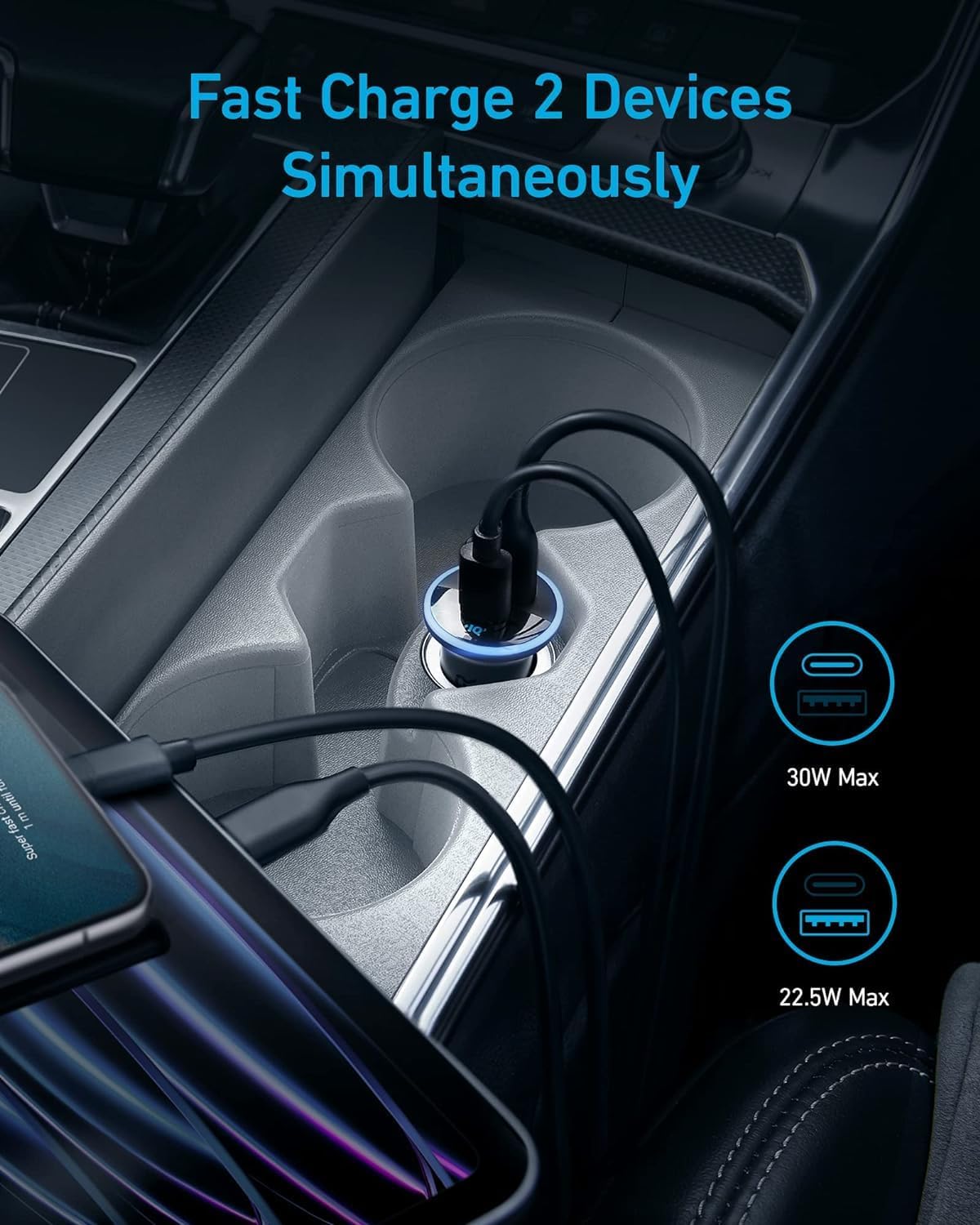 Anker 323 Car Charger (52.5 W)