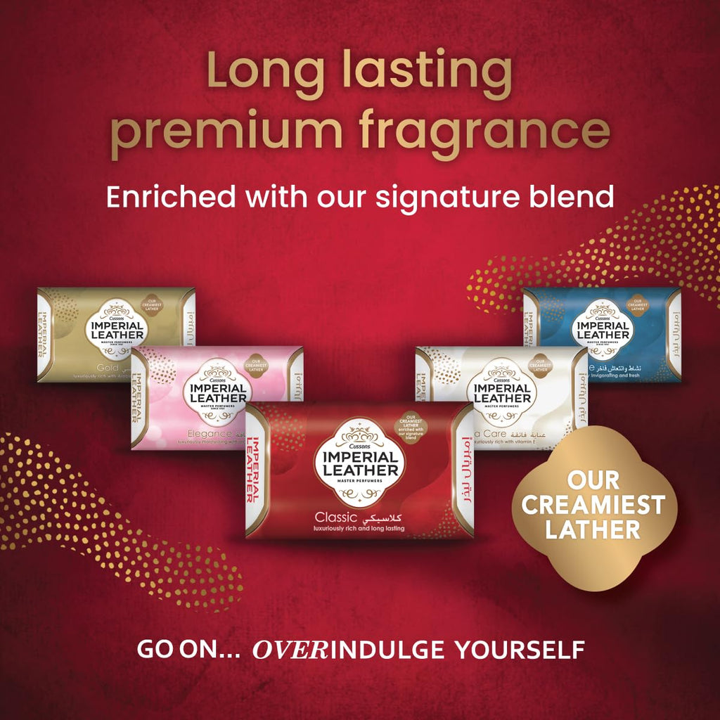 Cussons Imperial Leather Elegance Soap Luxuriously Moisturising With Orchid Oil