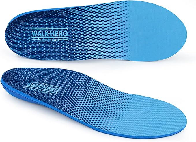 Plantar Fasciitis Feet Insoles Arch Supports Orthotics Inserts Relieve Flat Feet, High Arch (Mens 13-13 1/2)