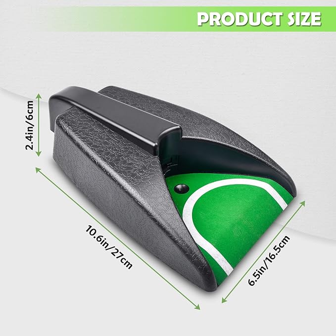 Golf Automatic Putting Cup, Golf Putting Practice Return Machine, Auto Putting Returner Golf Practice Putting Hole for Indoor Outdoor Yard Office