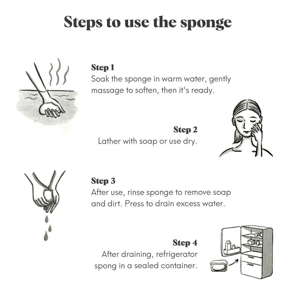 ILEM JAPAN Natural Konjac Sponge Body (Charcoal)