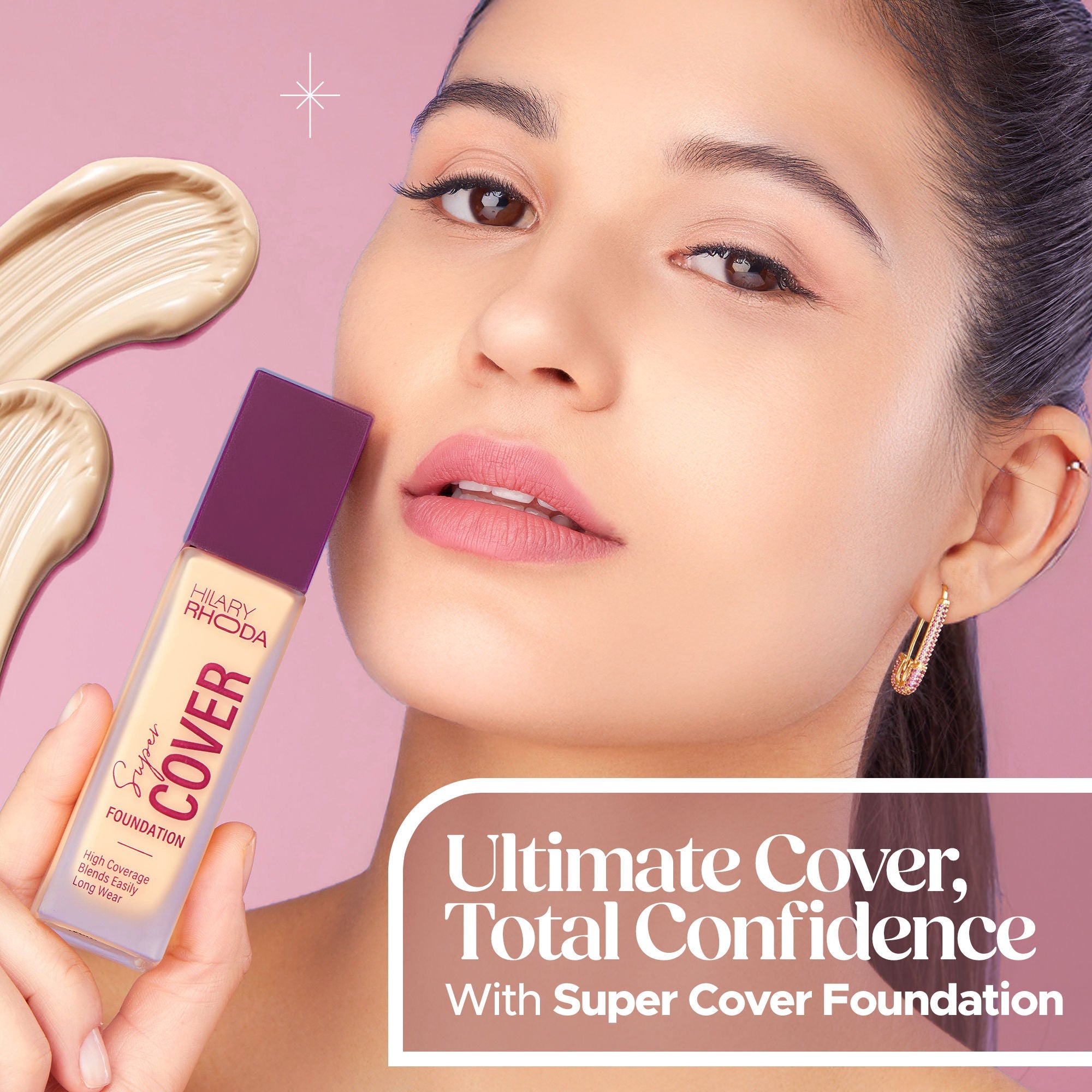 Hilary Rhoda Super Cover Waterproof Foundation - Nude Beige 03