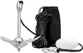 Boat Anchor 3.5 lb Folding Anchor, Grapnel Anchor Kit for Kayaks, Canoes, Paddle Boards