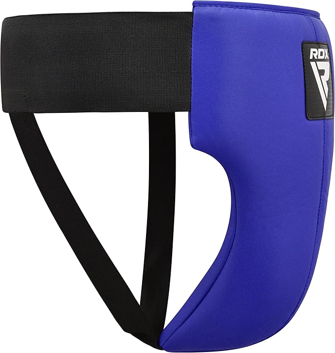 RDX Groin Protector for Boxing, Muay Thai, Kickboxing and MMA Training, Maya Hide Leather Abdo Gear for Martial Arts , SATRA Approved Abdominal Guard for Karate and Taekwondo