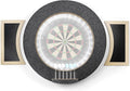 Dart Board Cabinet Set with LED Light; Bristle Dartboard, Built in LED Light, Darts and Chalkboards