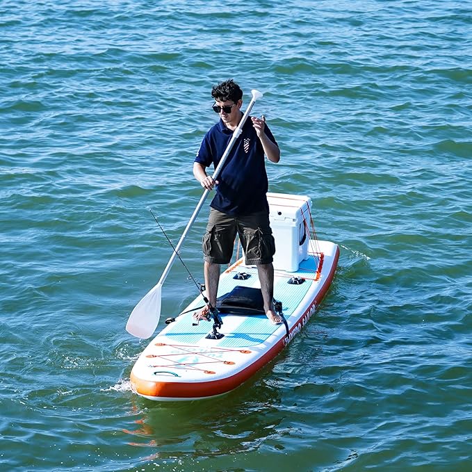 Tuxedo Sailor Kids Inflatable Paddle Board Lightweight and Safe Fishing Stand Up Paddle Board for Adults with Accessories