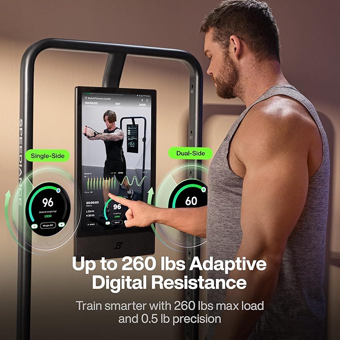 Home Gym, Smart AI-Powered Multi-Functional Smith Machine for Full Body Strength Training, All-in-one Gym Equipment, Digital Weight System, Workout Station, Squat Rack, Gym Monster 2