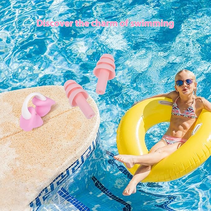 Nose Plugs for Swimming for Kids(Age 4-7),Painless Nose Clip for Swimming, Ensure Comfort and Safety in The Water