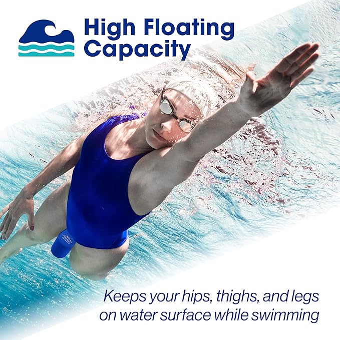 Pull Buoy Swim Training Leg Float for Adults & Youth | Swimming Pool Strokes & Upper-Body Strength EVA & BPA Free